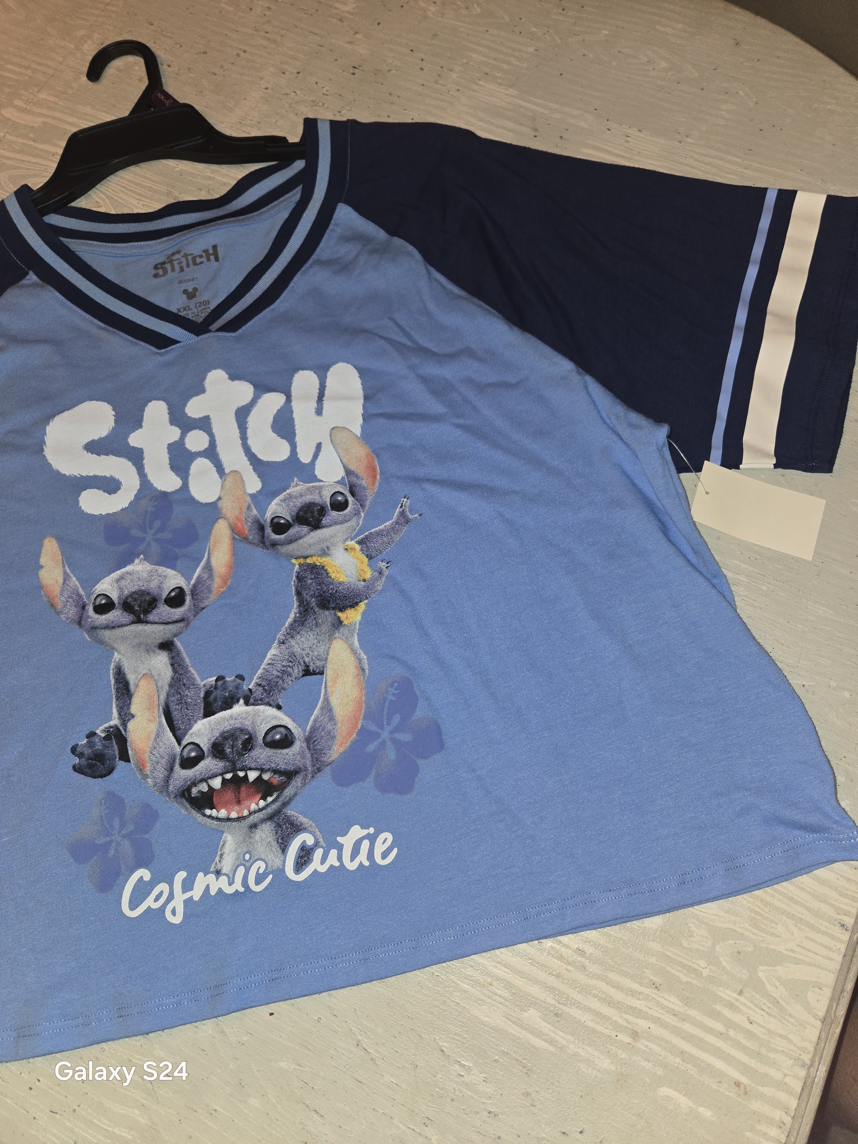 Stitch "Cosmic Cutie" Short Sleeve Cropped Tee Womens Xxl New